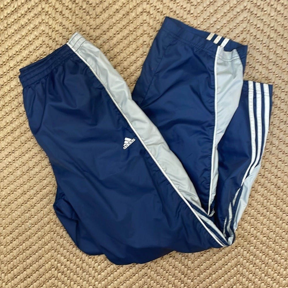 Adidas 90s Baggy Track Slush Parachute Pants - Blue / Grey - M
